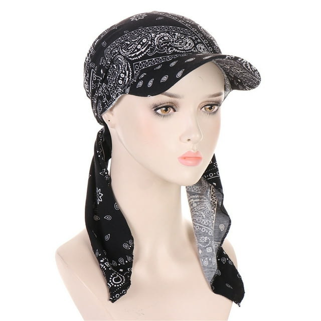Ladies Hat Fashion Hijab Cap Floral Stretch Multicolor Muslim Hijab Cap Base Hat