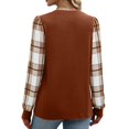 thumbnail image 4 of Long Sleeve Shirts for Women Fall Fashion Tops Crew Neck Lightweight Casual Pullover Fall Layering Top XL, 4 of 6