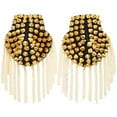 thumbnail image 1 of EeaseMX Par de charreteras con borlas y remaches para hombreras (doradas), 1 of 7