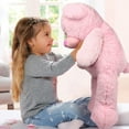 thumbnail image 3 of LotFancy Giant Teddy Bear Stuffed Animal, Gift for Girls Girlfriend Wife, Pink, 39", 3 of 8