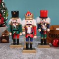 thumbnail image 4 of Adornos de soldado títere Cascanueces de 15CM, colgante de Navidad, decoración de escritorio, dibujos animados, banda de soldados, muñecos Cascanueces, 1 ud., 4 of 4