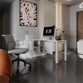 thumbnail image 3 of Alfie Rotable Desk 72 Wide Engineered Wood White, 3 of 8