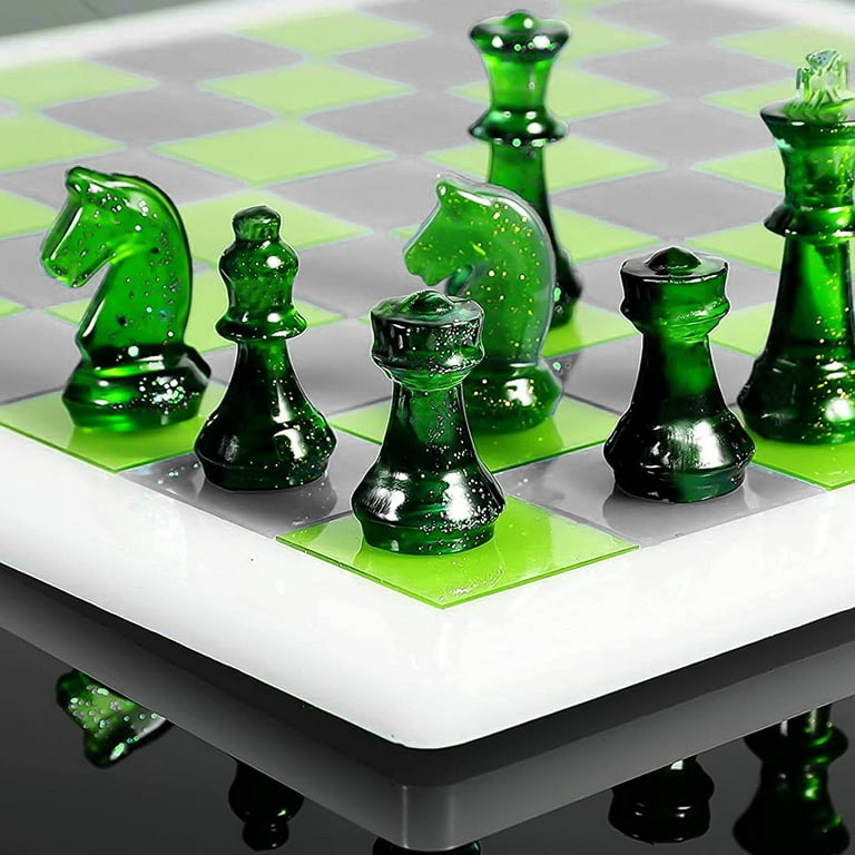 Silicone Resin Chess Piece SINGLE Molds - Make Chess Game Pieces