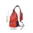 thumbnail image 3 of Bolso bandolera para hombre,bolso de pecho ligero repelente al agua,mochila de hombro para viajes diarios y actividades al aire libre,con capacidad para teléfono,cartera y llaves., 3 of 6