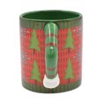 thumbnail image 2 of HOLIDAY TIME X'MAS TREE & SNOWFLAKE DESIGN UGLY SWEATER MUG, 2 of 3