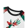 thumbnail image 6 of Family Matching Christmas Pajamas, Baby Romper/Elk Print Long Sleeve Tops and Plaid Pants Sleepwear Set, 6 of 10