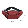 thumbnail image 4 of Multi-layered Storage Chest Bag Unisex Chest Bag Adjustable Strap Zipper Closure Multi Layers Capacity Outdoor Sports Waist Bag Phone Lipstick Storage, 4 of 8