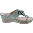 thumbnail image 6 of Gc Shoes Women's Sydney Rosette Slide Wedge Sandals, 6 of 7