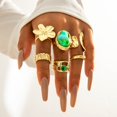 thumbnail image 3 of JUSIP Chunky Knuckle Rings for Women Chunky Gold Ring Set Stacking Crystal Knuckle Rings Statement Ring Jewelry, 3 of 15