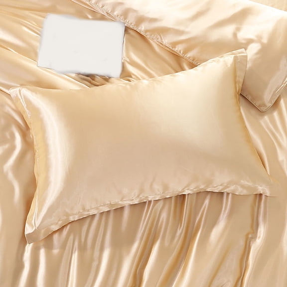 Silk Pillowcase, Reversible Sateen Design, Smooth Hair & Skin Surface Support, Bedroom Comfort Upgrade, Home Luxury Seekers