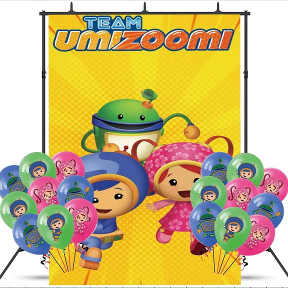 Team Umizoomi Birthday Balloons Party Supplies Banner Backdrop Background Taspestry Poster Wall Decor