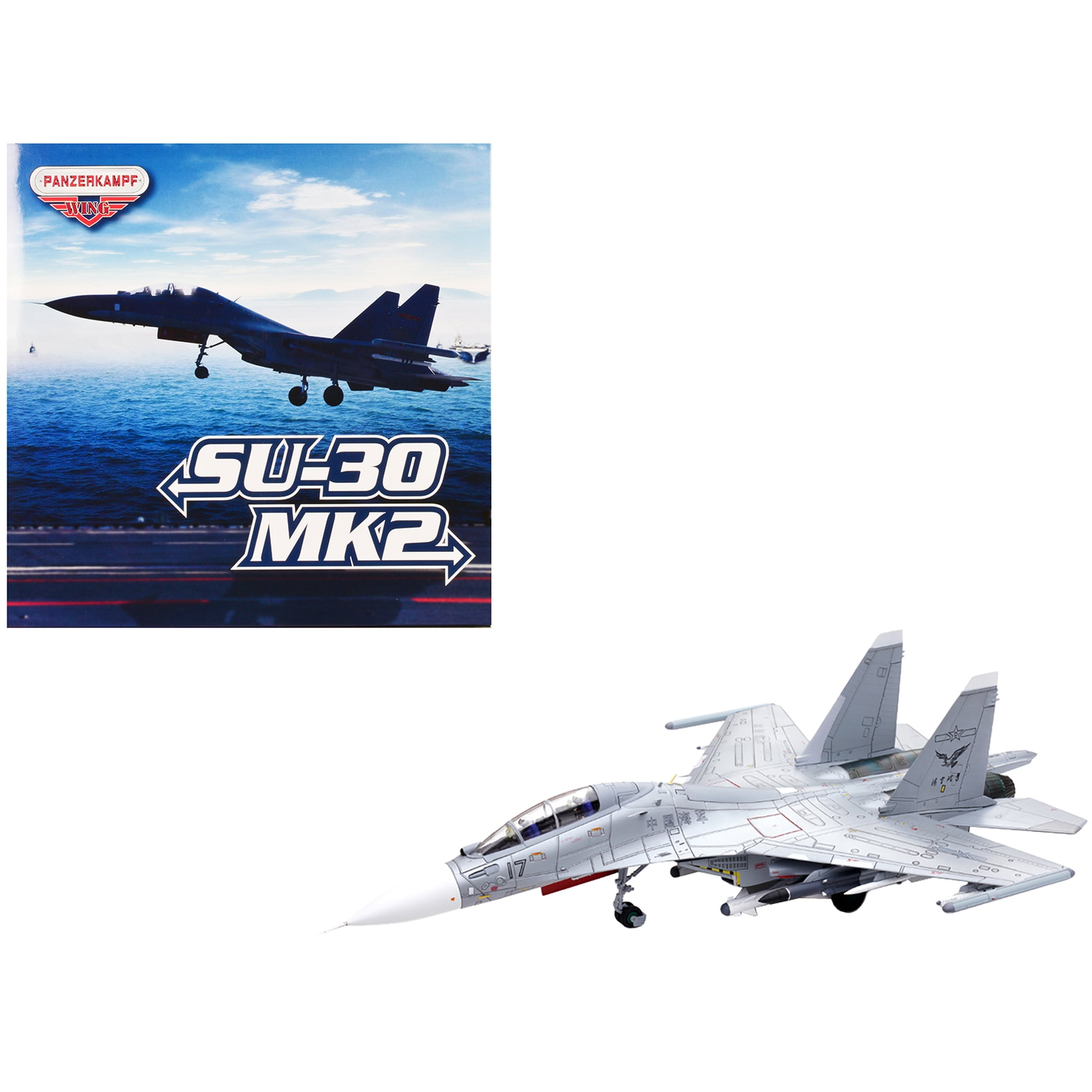 Sukhoi Su-30MKK Flanker-G Fighter Aircraft #17 "People's Liberation Army (PLA) Naval Aviation's Sea and Air Eagle Regiment" Chinese Air Force "Wing" Series 1 72 Diecast Model by Panzerkampf