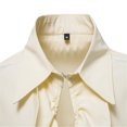 thumbnail image 5 of Bcfgryg Men's Autumn And Winter Ruffled Shirt Halloween Medieval Gothic Tops Lightweight Button Down Shirts Men Yellow, 5 of 5