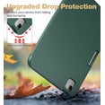 thumbnail image 3 of Suritch Case for iPad A16 11th Gen 11 inch 2025/iPad 10th Gen 10.9 inch with Screen Protector and Pencil Holder Tri-fold Stand Auto Wake/Sleep, Green, 3 of 7