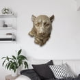 thumbnail image 6 of Esquirla Polyresin Animal Head Wall Statue Plaque Wall Mounted Decorative Wall Ornament Wall Figurine for Farmhouse Decor Multipurpose Leopard, 6 of 8