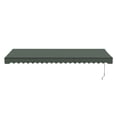 thumbnail image 2 of ALEKO Motorized Retractable Patio 20 x 10 ft Awning Green Canopy Black Frame, 2 of 7