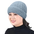 thumbnail image 5 of Only Moment Womens Beanies for Winter Grey knit Thick Fleece Lined Knit Winter Hat for Men & Women Warm Watch Cap for Cold Weather One Size, 5 of 5