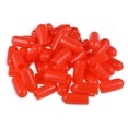 thumbnail image 4 of 80pcs 5.5mm Round Red Vinyl End Cap Screw Thread Protectors Rubber Cover Caps, 4 of 4