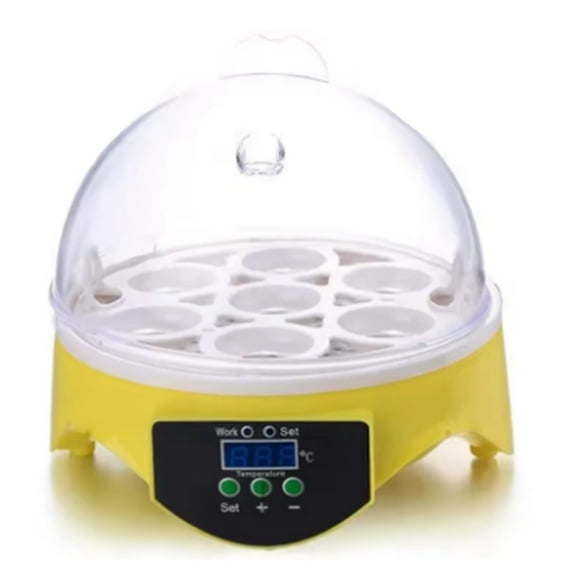 Egg Incubator Poultry Incubator Brooder Digital Temperature Hatchery Egg Hatcher Chicken Duck Bird Pigeon US Plug,1 * Digital Temperature Hatchery,Yellow & White