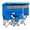 Blue, variant on WTVIDAS Double Beach Chair with Canopy Shade Oversized Camping Chairs with Cup Holder Cooler Bag Folding Loveseat Chairs for Camping Beach Lawn