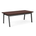 thumbnail image 2 of Newport Reception Waiting 20x40" Wood Coffee Table / Charcoal Steel / Walnut, 2 of 5