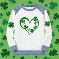 thumbnail image 5 of St Patrick’s Day Sweatshirt Women’s Irish Funny Plus Size Long Sleeve Shamrock Sweatshirts with Denim Trim Casual Business Outfits Going Out Tops for 2026 St. Paddy’s Day, 5 of 5