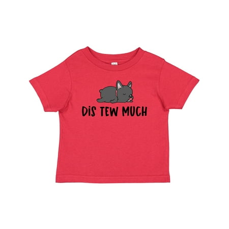 

Inktastic Napping Dis Tew Much Grey Frenchie Boys or Girls Baby T-Shirt