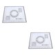thumbnail image 2 of Monstrate Cookie Dessert Pastry Non-stick Silicone Kneading Portable Restaurant Pad Kitchen Rolling Mat Bakery Baking Tool negro 26x29cm 2Conjunto, 2 of 6