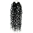 thumbnail image 6 of 1Pack Twist Locs Crochet Hair 20 inch Curly Rolls Twist Braids Wig Braids Hair With Curly Hair in Middle and Ends faux locs Synthetic Hair Extension Ponytail Brading Hair, 6 of 7