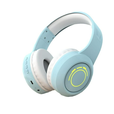 JOGZMZ The New Headworn Bluetooth Wireless Headphone with LED Light Is Comfortable to Wear Fashionable and Versatile with Long-lasting Battery Life