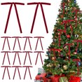 thumbnail image 5 of Dserhfy 24 Pcs Velvet Christmas Bows Xmas Tree Vintage Velvet Ribbon Bows Rustic Craft Gift Wreath Bows for Wedding Home Decor, 5 of 8