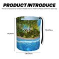 thumbnail image 3 of Naloa Island And Coral Reef Car Trash Can Garbage Car Accessories Trash Can Car Waste Bin for for Driver and Passenger Any Vehicle, 3 of 7
