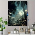 thumbnail image 4 of Tropical Botanical Garden Greenhouse Canvas Print Wall Art for Living Room Office Hotel Cafe, 4 of 8