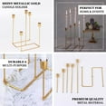 Efavormart 5 Arm | Gold Metal Geometric Candelabra Taper Candle Holder ...