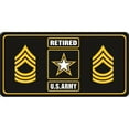 thumbnail image 1 of U.S. Armée Retraité Maître Sergent Photo License Plaque, 1 of 1