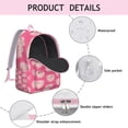 thumbnail image 3 of Watercolor Pig Print Backpack – Cute Farm Animal Pattern Bookbag with Artistic Cartoon Design for Travel, 3 of 5
