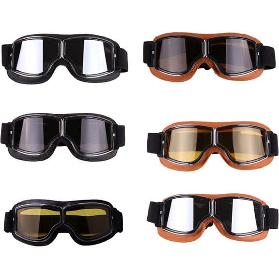 SPRING PARK 12 Colors Unisex Vintage Foldable Biker Helmet Goggles Motorbike for Motorcycle