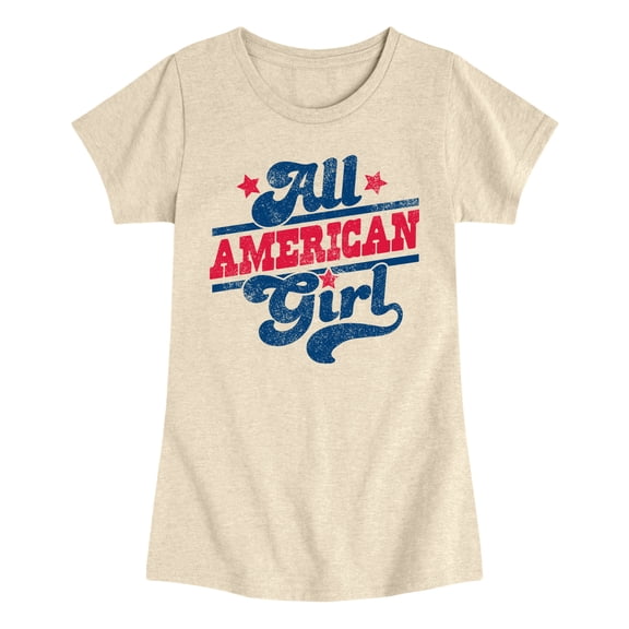Instant Message - All American Girl Fitted Short Sleeve Graphic T-Shirt