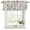 Navy blue, khaki, linen, variant on 2 Pack Valances for Window, Grey Brown Botanical Short Curtains for Kitchen Bedroom Living Room, Rustic Country Spring Floral Summer Leaf Rod Pocket Small Window Treatment Valance Drapes 42 x 18 Inch