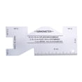 thumbnail image 3 of Naiovety DIY Costura Regla Acolchar Rejilla Corte Costura Sastre Estudiante Artesanía De coser plata y azul Naiovety HA024628-02, 3 of 5
