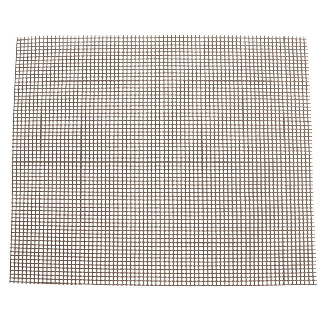 Hoja de rejilla antiadherente de grado alimenticio, estera multifuncional para parrilla de barbacoa para barbacoa al aire libre (marrón 33x40cm)
