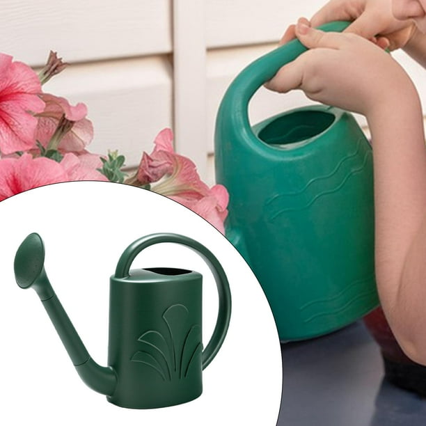 Regadera de jardín de 4L, regadera para interiores y exteriores, hogar, patio, césped, boquilla extraíble, lata de agua de jardinería para plantas, Verde oscuro