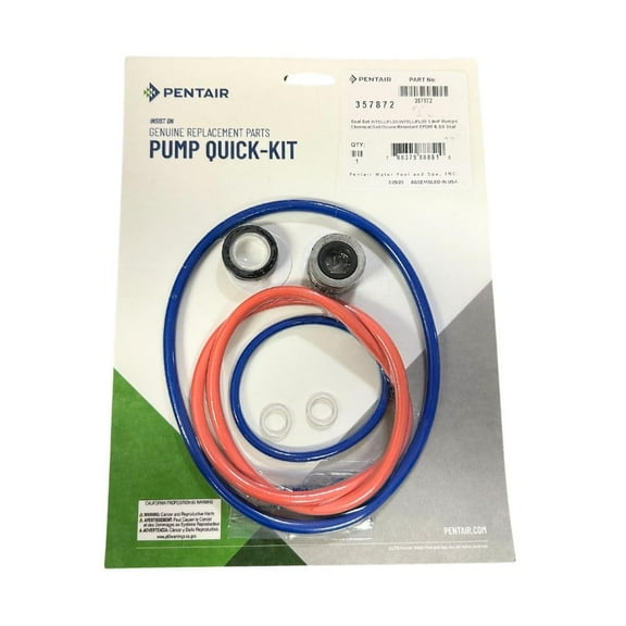 Pentair Intelliflo3 & IntelliPro3 VSF Variable Speed and Flow Pumps Seal Replacement Kit | 3 HP Models | 357872