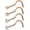 4PCS - Rose Gold, variant on Briana Williams Nose Rings 18G Surgical Steel Clear Diamond CZ Nose Stud Rings Screw