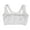 White, variant on Vest Style Corrector Bra Front Closure Cross Back Widen Shoulder Strap Female Posture Bra for Gym