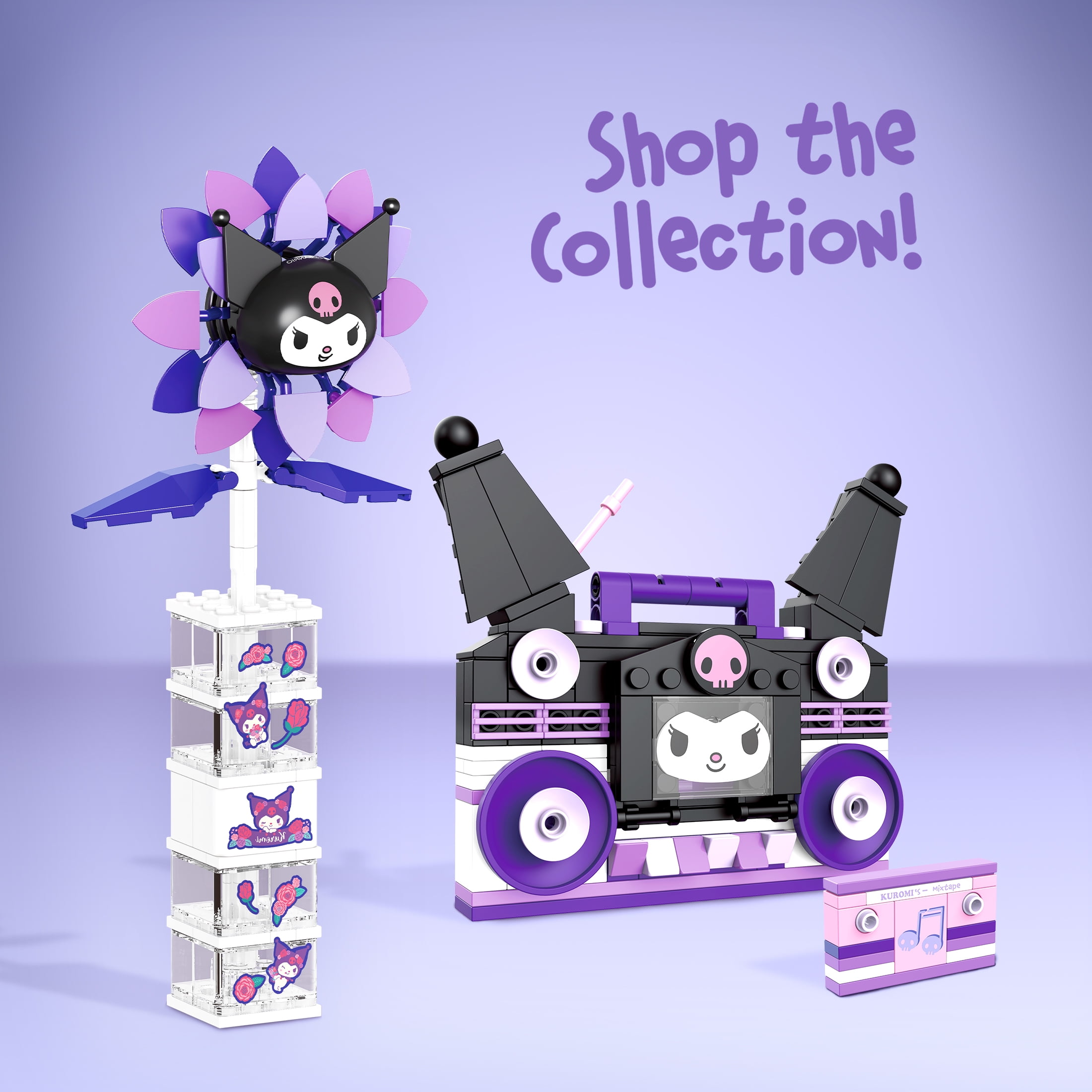 Brickcraft Hello Kitty and Friends Kuromi Boombox Building Kit