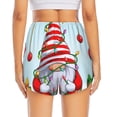thumbnail image 4 of Xecao's Funny Christmas Gnome for a double-layer running short for women, perfect for gym, tennis, and more, featuring a convenient pocket., 4 of 9