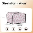 thumbnail image 2 of Rateoe Rose Flowers Pattern Toaster Covers 4 Slice Wide Slot,Bread Machine Cover,Bread Dust Cover & Fingerprint Protection,Appliance Covers, 2 of 6