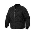 thumbnail image 4 of Rothco Diamond Nylon Quilted Flight Jacket, Black, S, 4 of 4