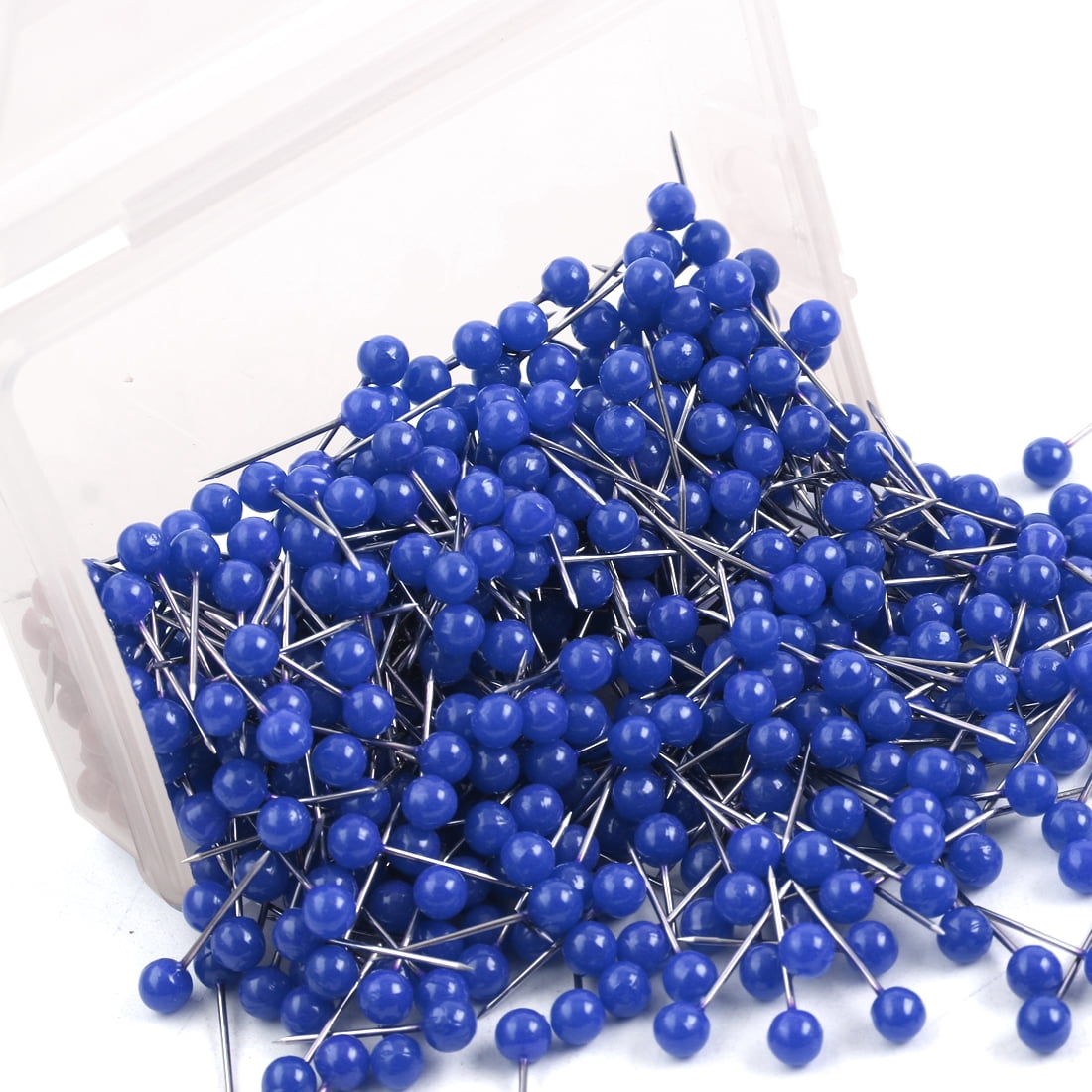 Unique Bargains 500 Pcs 1/8" Push Pins Thumb Tacks Home Office School Use Blue